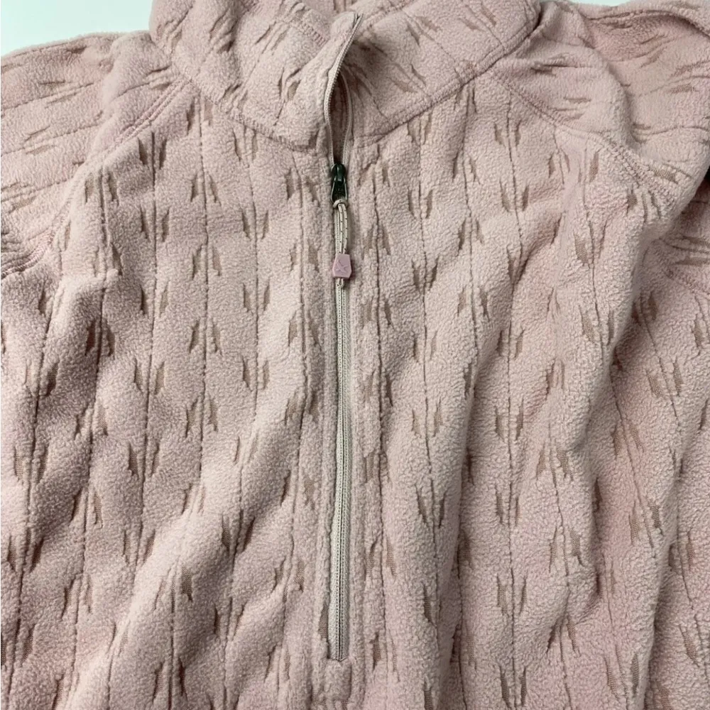 Eddie Bauer Quest 1/4 Zip Raglan Pale Pink Pull Over Size XL MSRP $80 - Image 7
