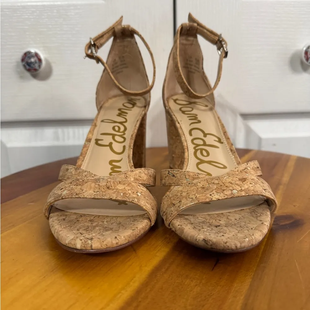 Sam Edelman Omar cork heels size 8.5M - Image 5