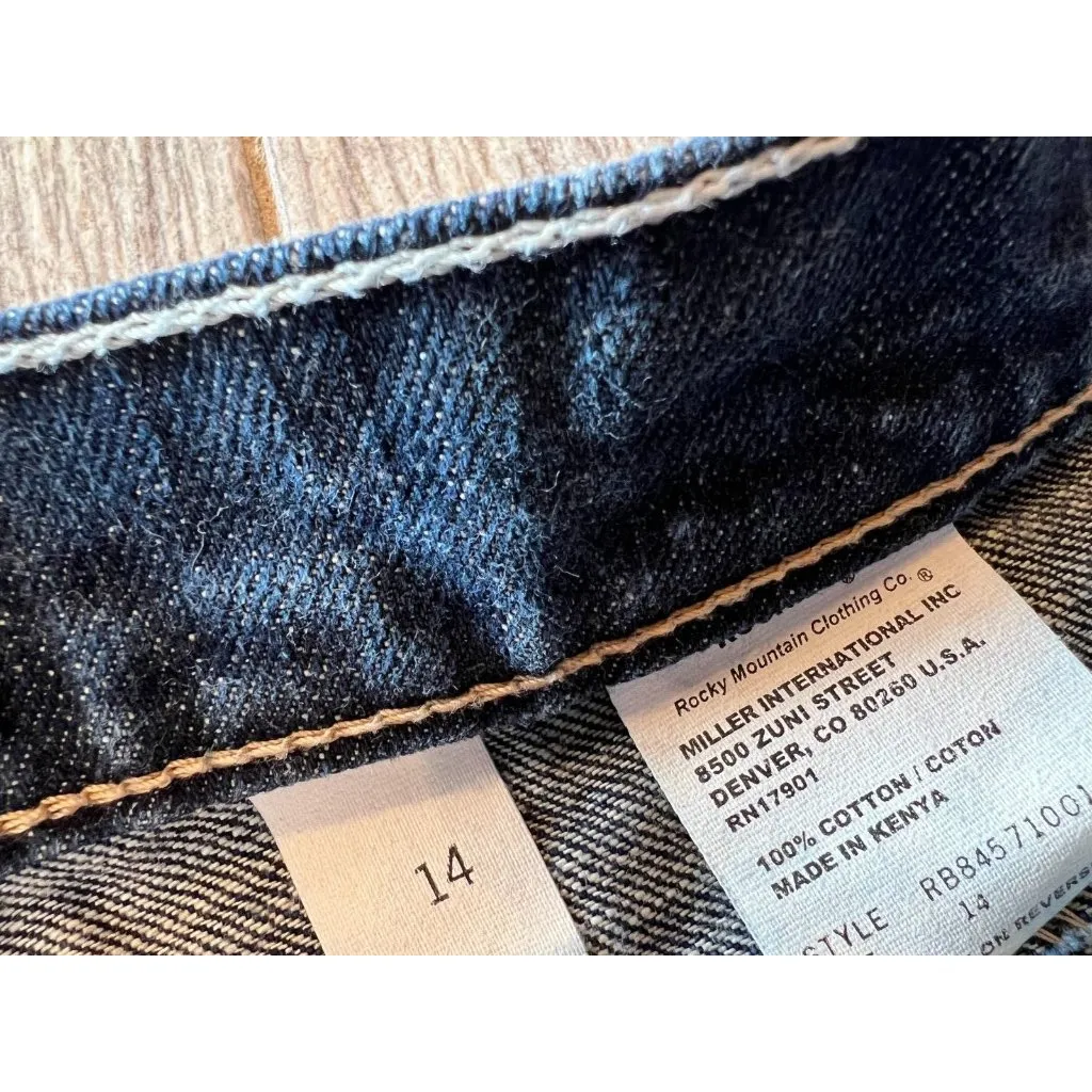 Rocky Mountain Rockies Capri Jeans 14 Denim Mid‎ Rise Jeans Cropped Western - Image 4