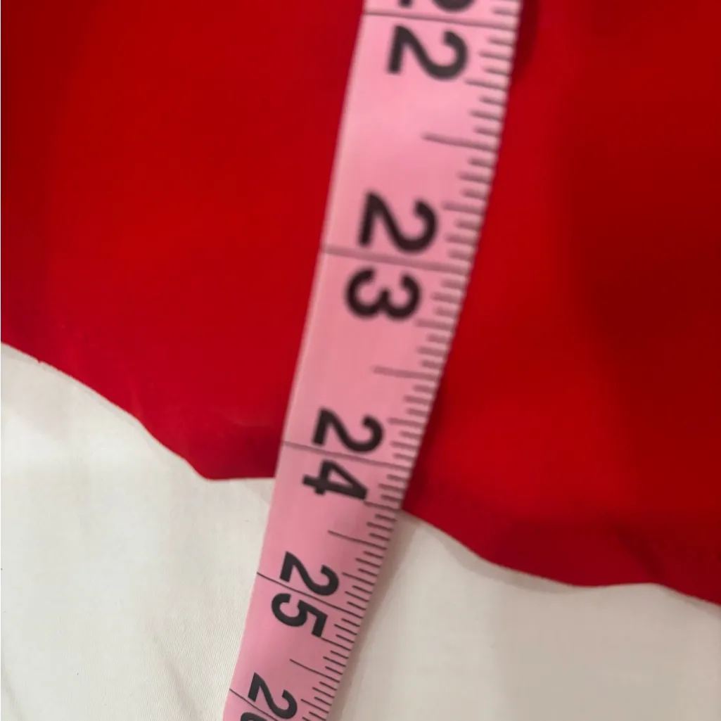 Express Portofino Red Button-Up Blouse size Medium - Image 6