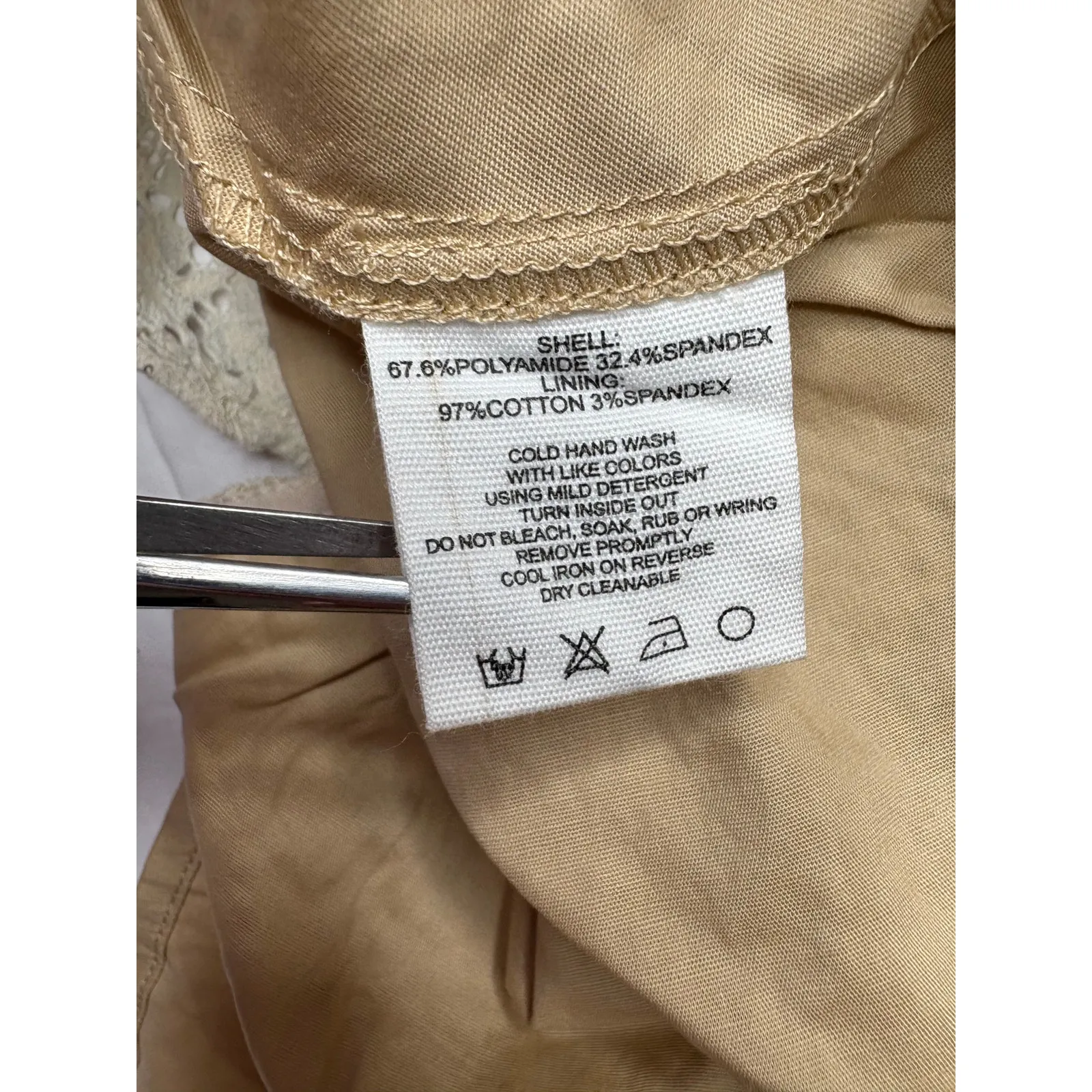 Rumored‎ Loverboy Mini Dress Cream Lace MEDIUM Lacy Feminine Open Back Croquette - Image 11