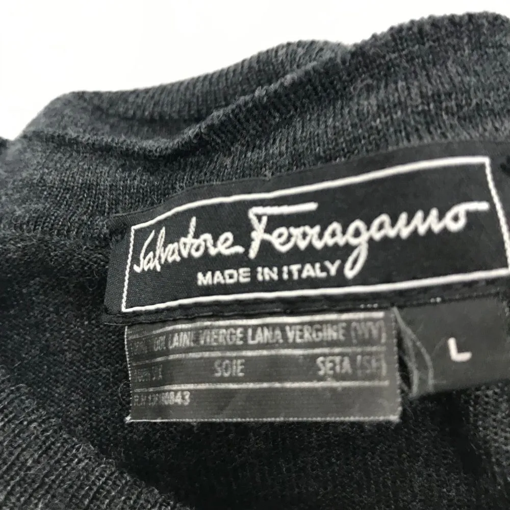 Ferragamo Animal Print Cardigan Sweater Large - Image 8