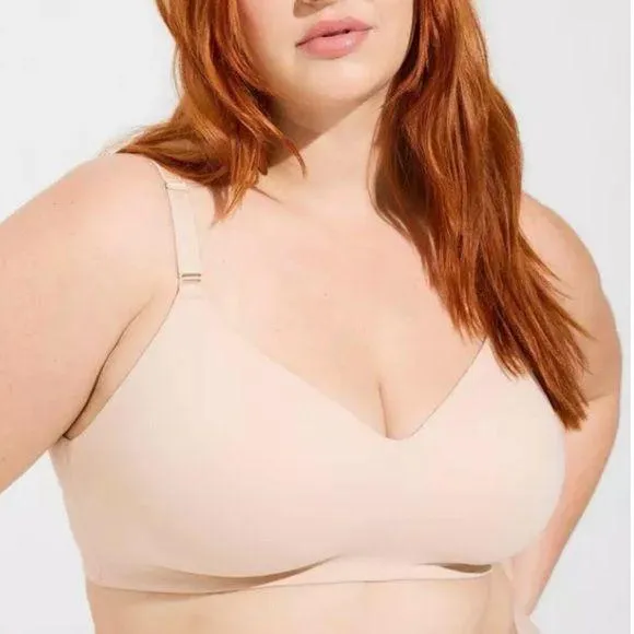 Torrid Curve 360 Back Smoothing Dream Wire-Free Bra Size 38DDD Seamless Nude Bra - Image 2