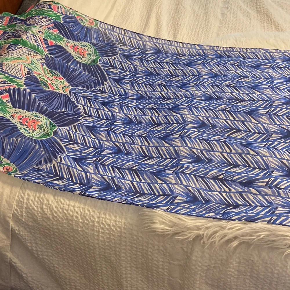 Lilly Pulitzer Scarf very beautiful size 80” long and wide 27” very long scarf - Image 7