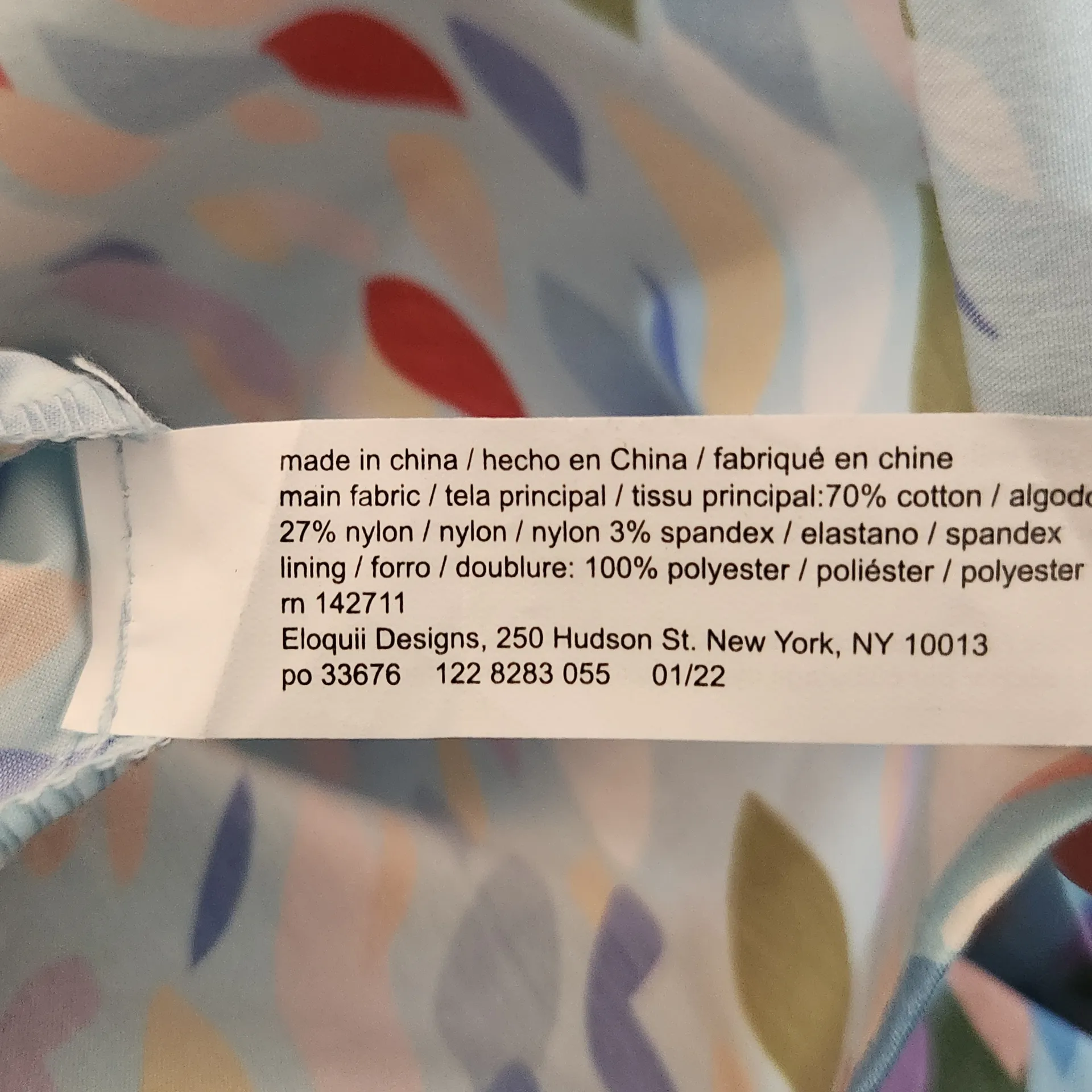 Eloquii Blue Confetti Multicolor Sleeveless Sun Dress Size 20 Blue Midi Dress - Image 8