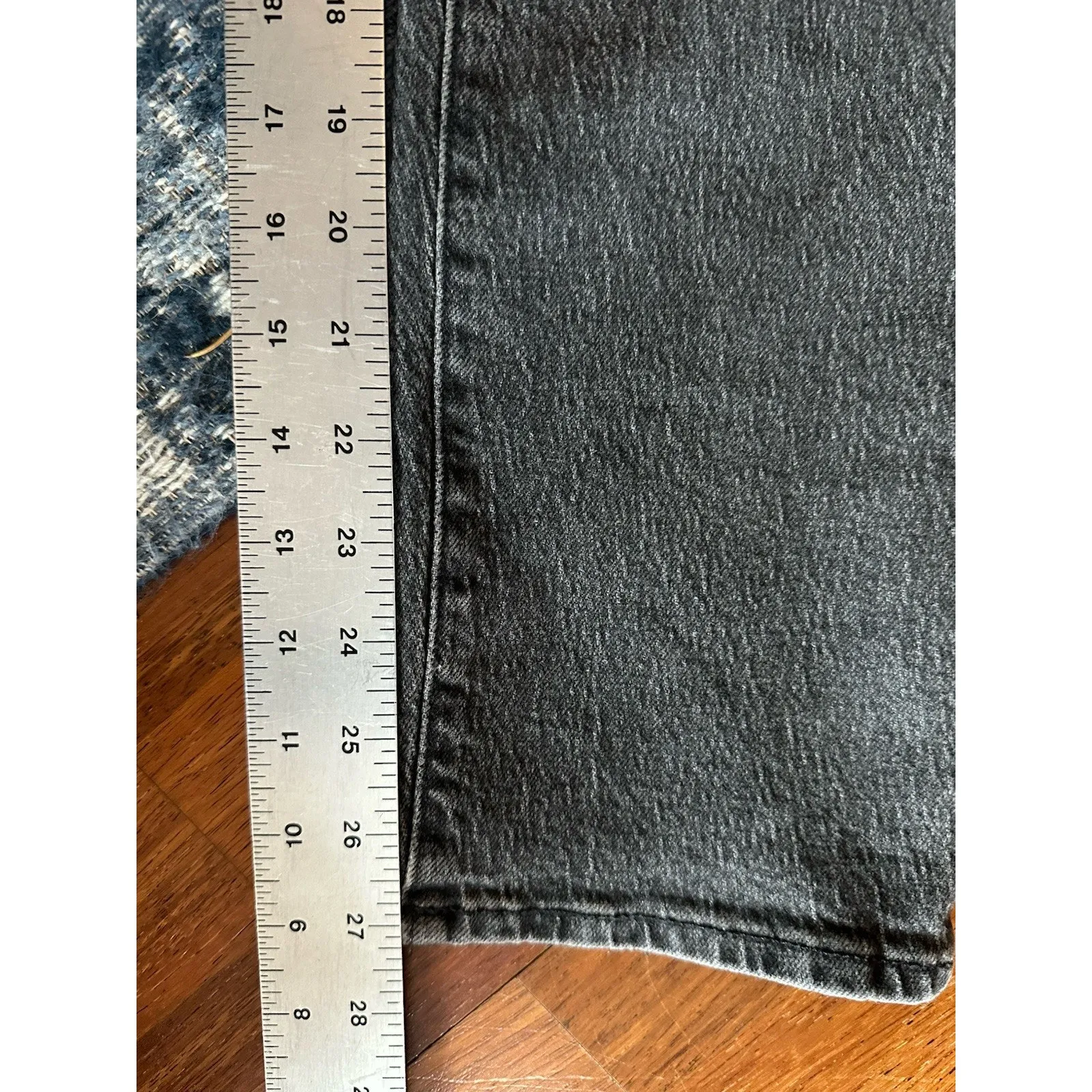 Madewell Jeans Black Stone Wash Curvy Perfect Vintage Straight Size 29 Women's - Image 8
