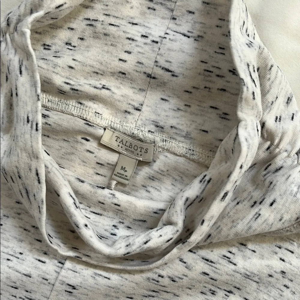 Talbots Speckled White Turtleneck Top - Image 2