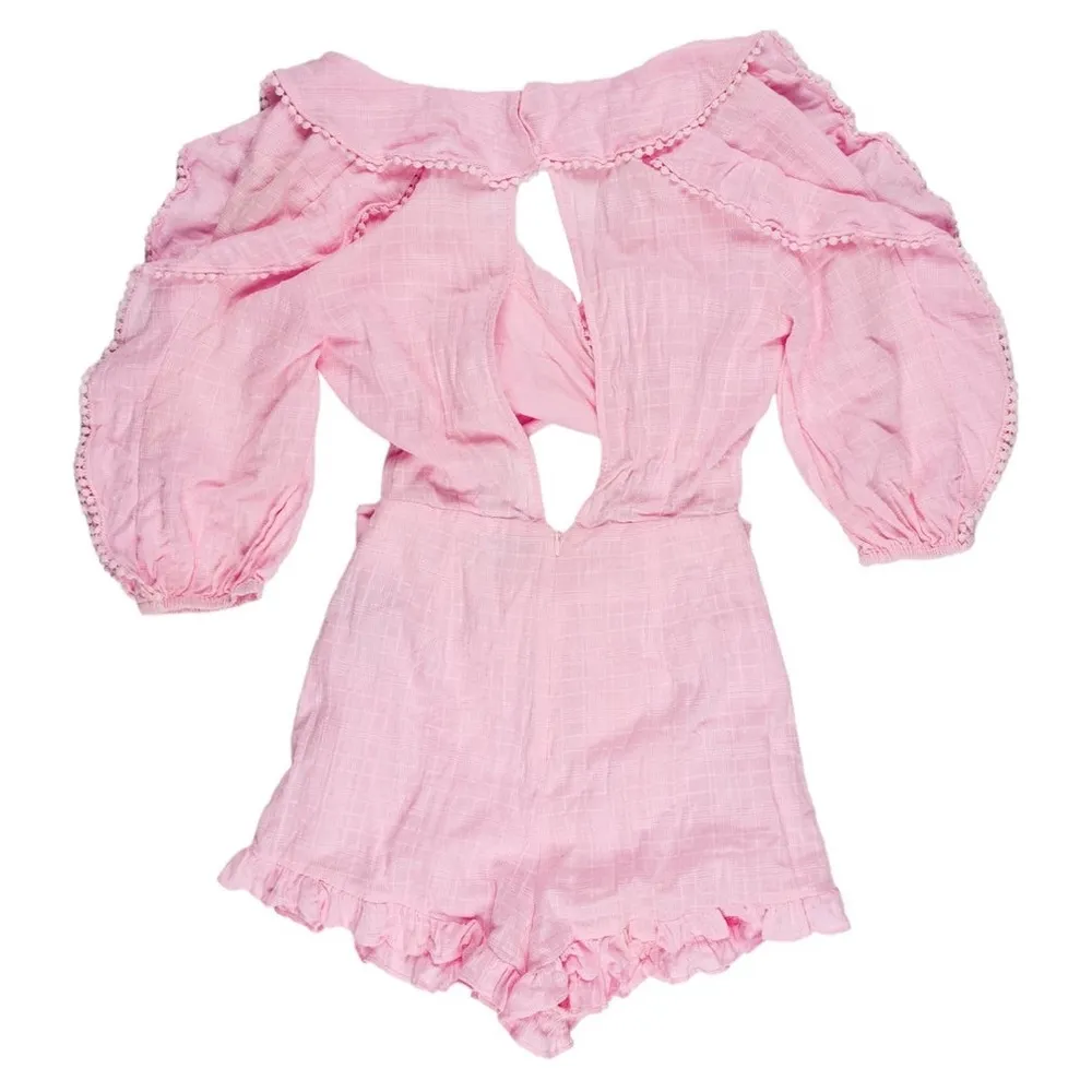 Majorelle  Pink Ruffle Jumpsuit - Image 4