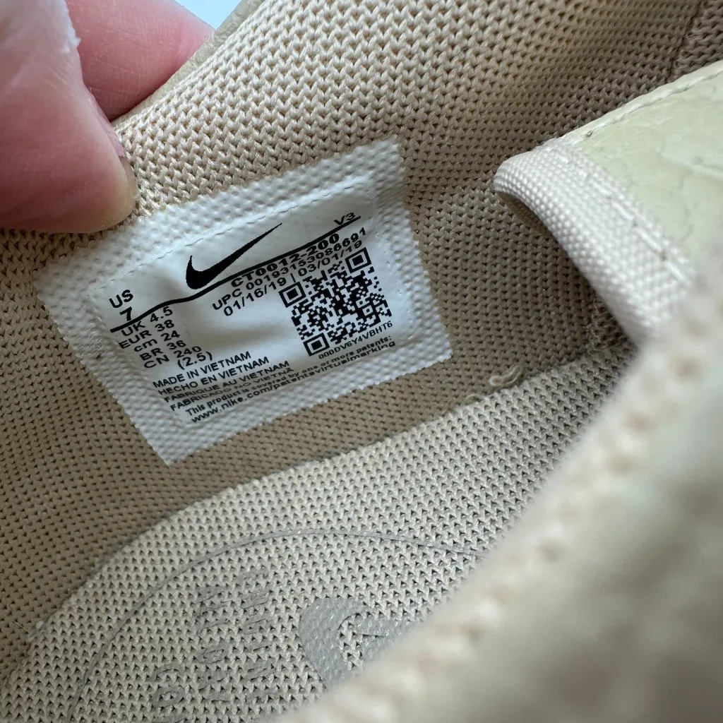 Nike Air Force 1 Sage Low 2 "Desert Ore" Sneakers CT0012-200 Women's 7 - Image 7