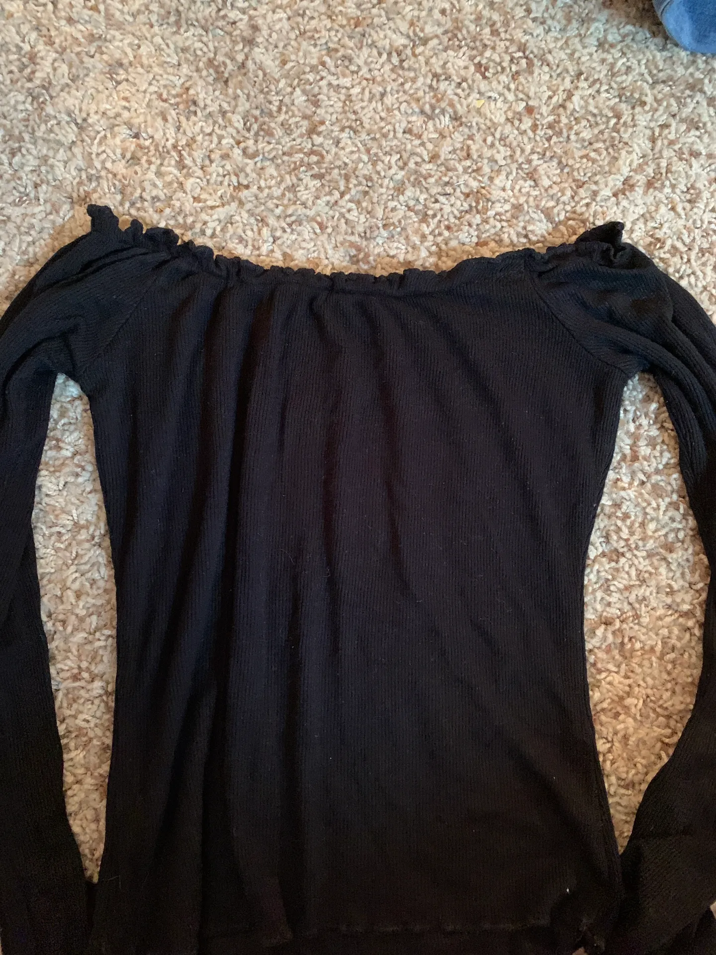 Garage Black Off The Shoulder Top - Image 2