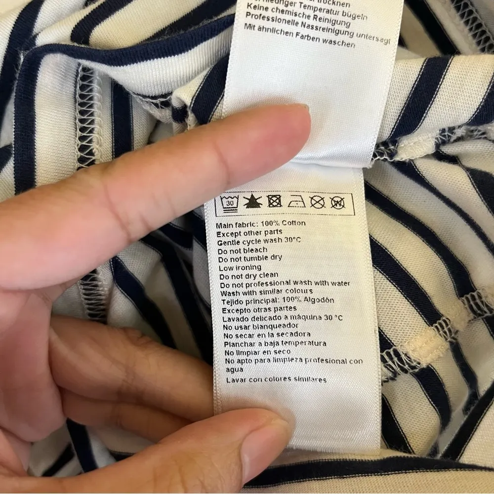 Ba&sh Alta Striped Cropped Tee - Image 10