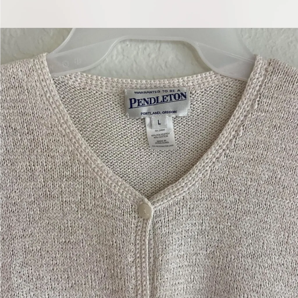 Pendleton  Women's Light Cream Cardigan - Image 2