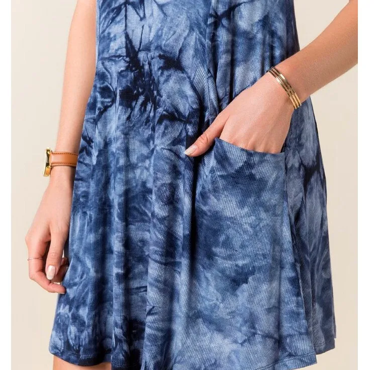 Francesca's TIE DYE SHIFT DRESS - Image 6