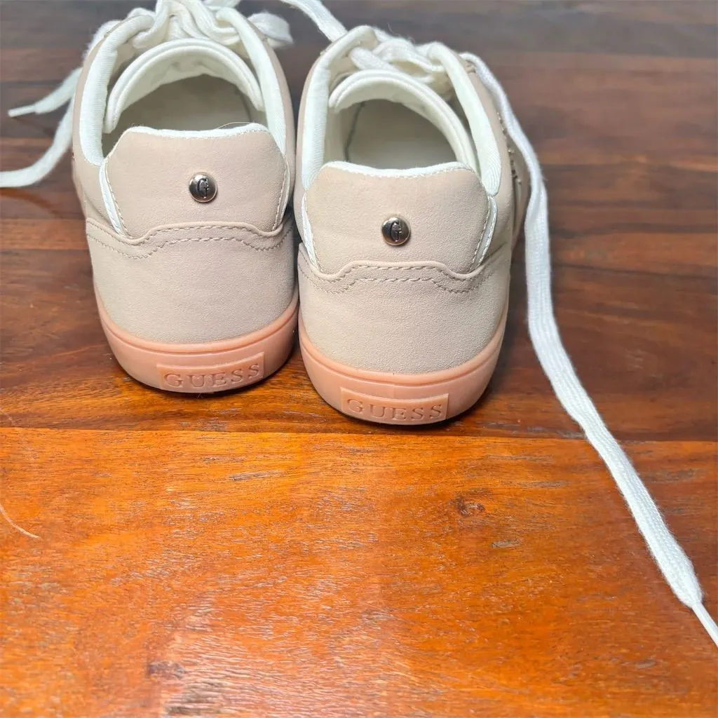 Guess‎ Women's Lace-Up Sneakers Beige Size 10 Athletic Shoes - Image 6