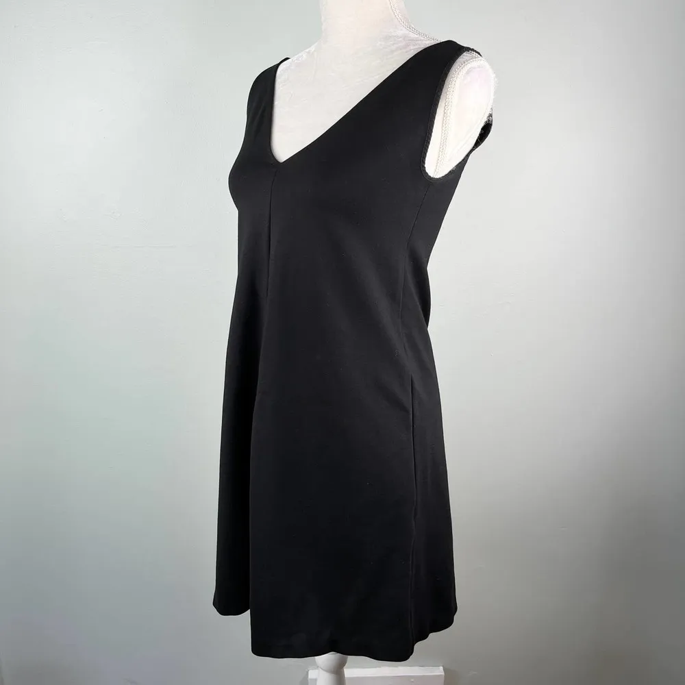 Everlane Dress Black 0 Deep V-Neck A-Line Sleeveless Stretch - Image 93