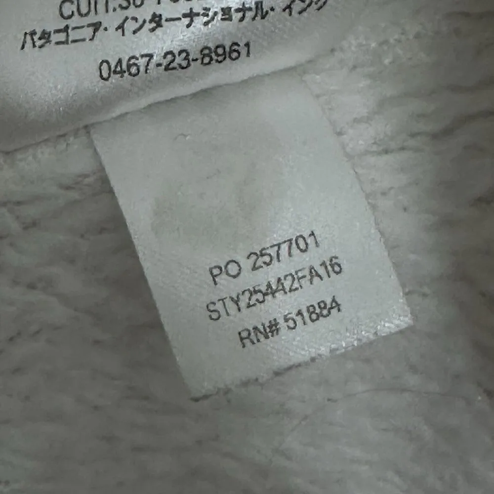 Patagonia Women's M Fleece Pullover Re-Tool Snap-T Polartec Cream Ivory Outdoors - Image 5