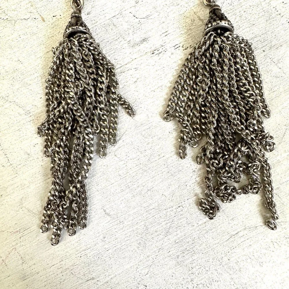 Chico’s long chain statement earrings - Image 9