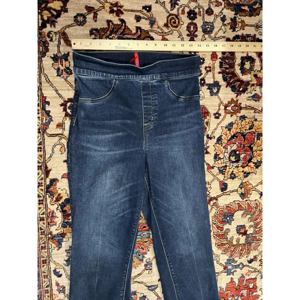 Spanx Jeans Womens Spanx Cropped Flare Denim Medium Wash Size Small - Image 4
