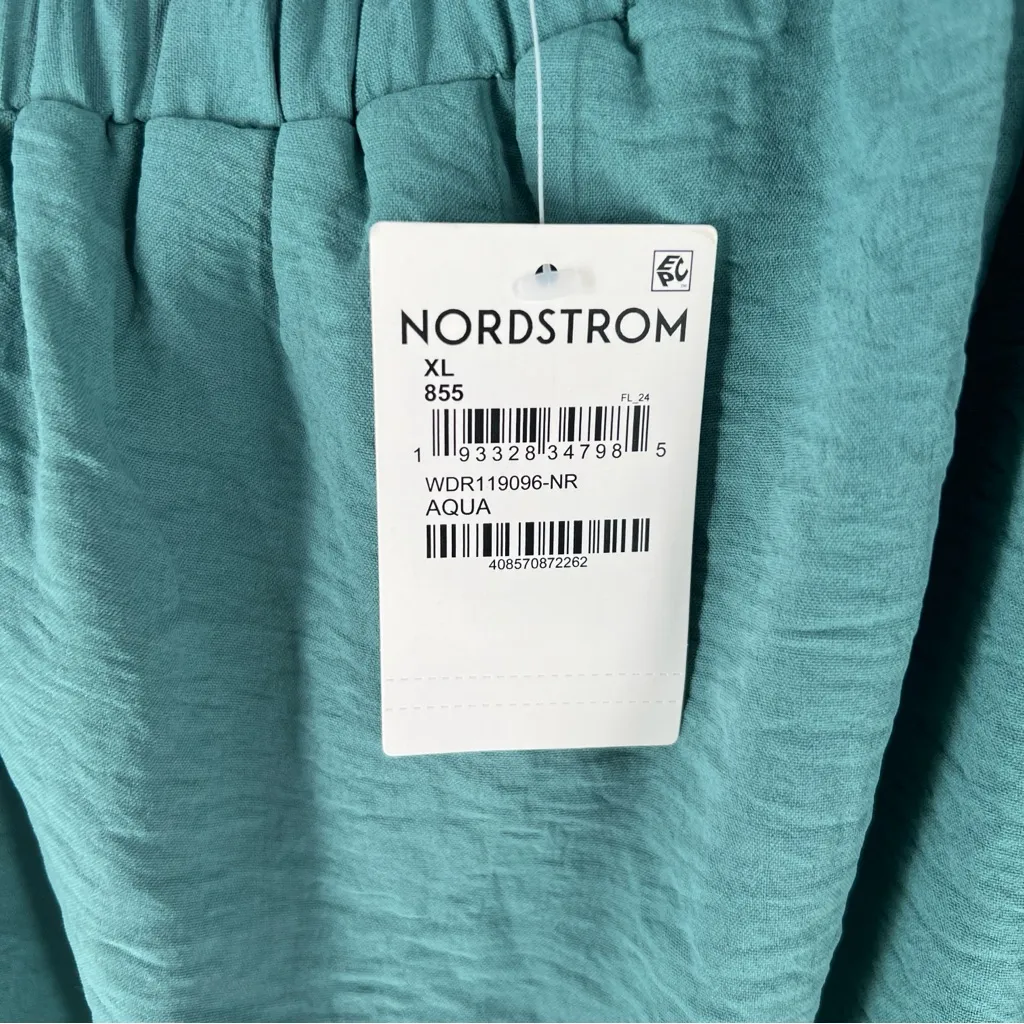 Socialite Aqua Teal Lightweight‎ One-Shoulder Ruffle Hem Dress NWT Size XL - Image 9