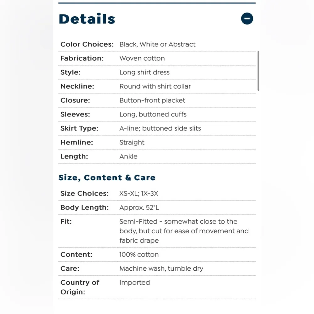 NWT Allison Brown NY Long Shirt Flare Dress - Image 3