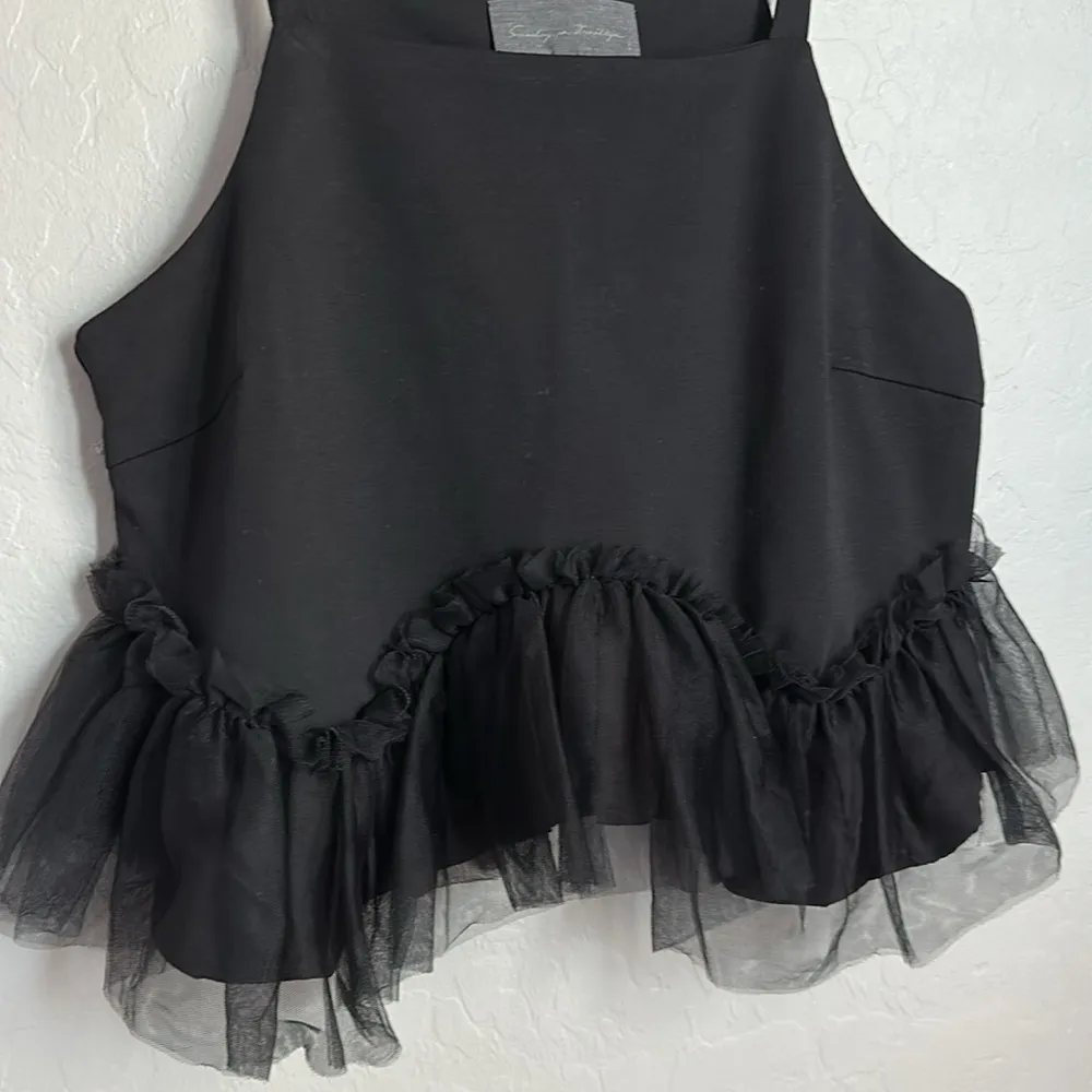 Anthropologie Sundays in Brooklyn Tulle-Hem Ponte Tank - Image 6