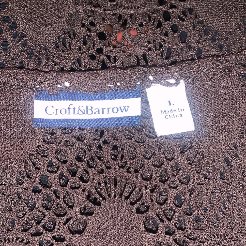 Croft&Barrow brown swimsuit cover up - Image 3