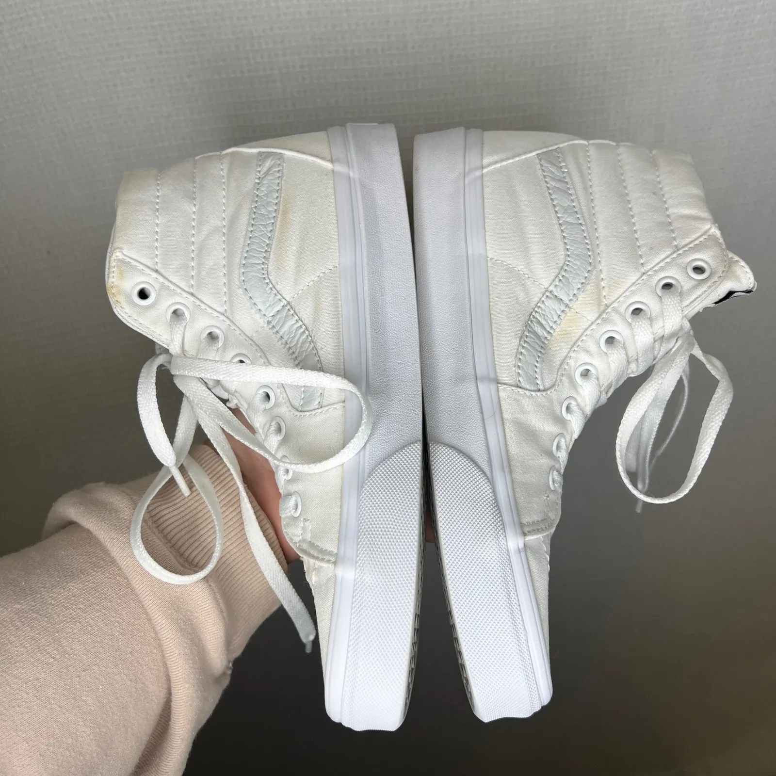 Vans SK8 Hi MTE 1 White High Top Skate Shoes Women Size 8.5 - Image 7