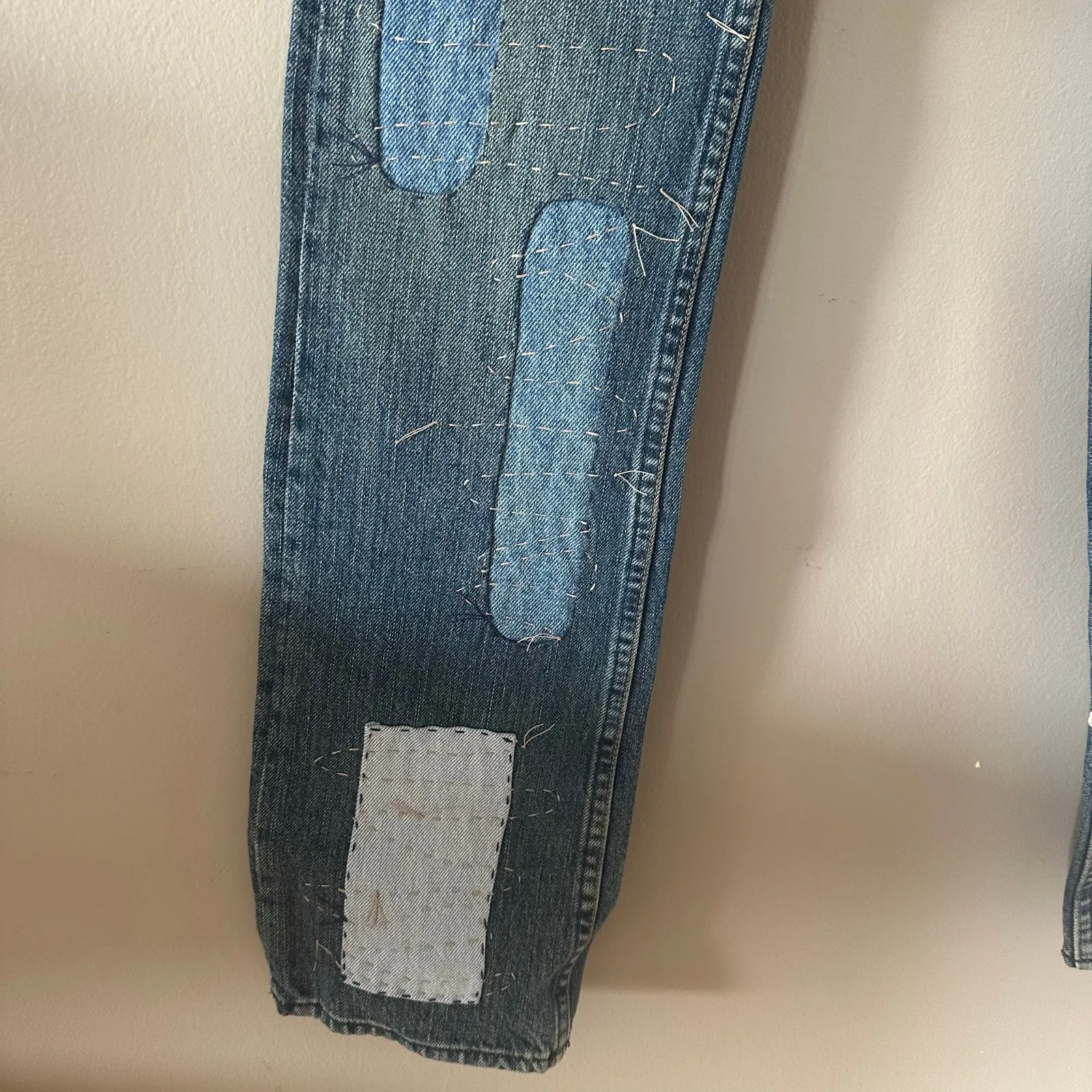 Vintage HABITUAL patchwork quilted jeans PROJECT ALABAMA Size 25 NWT - Image 13