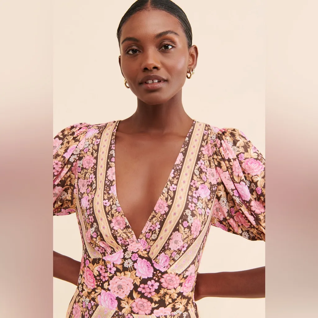 Spell & The Gypsy Enchanted Wood Dress in Rose Maxi M Size M - Image 2