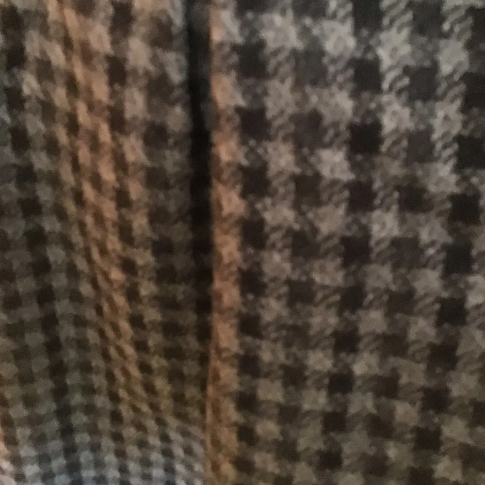 Vintage 80s Gray Black Houndstooth Wool Blend Skirt Size XS - Image 3