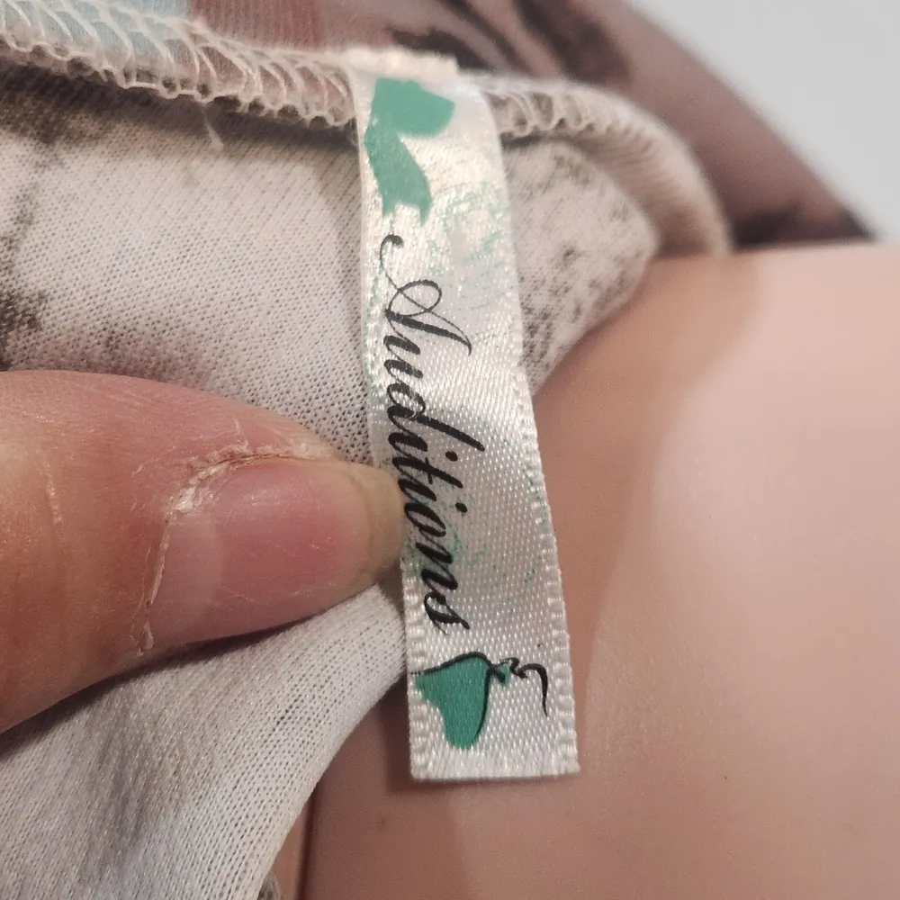 Auditions Floral Poofy Sleeve Sheath Dress Sz M - Image 12