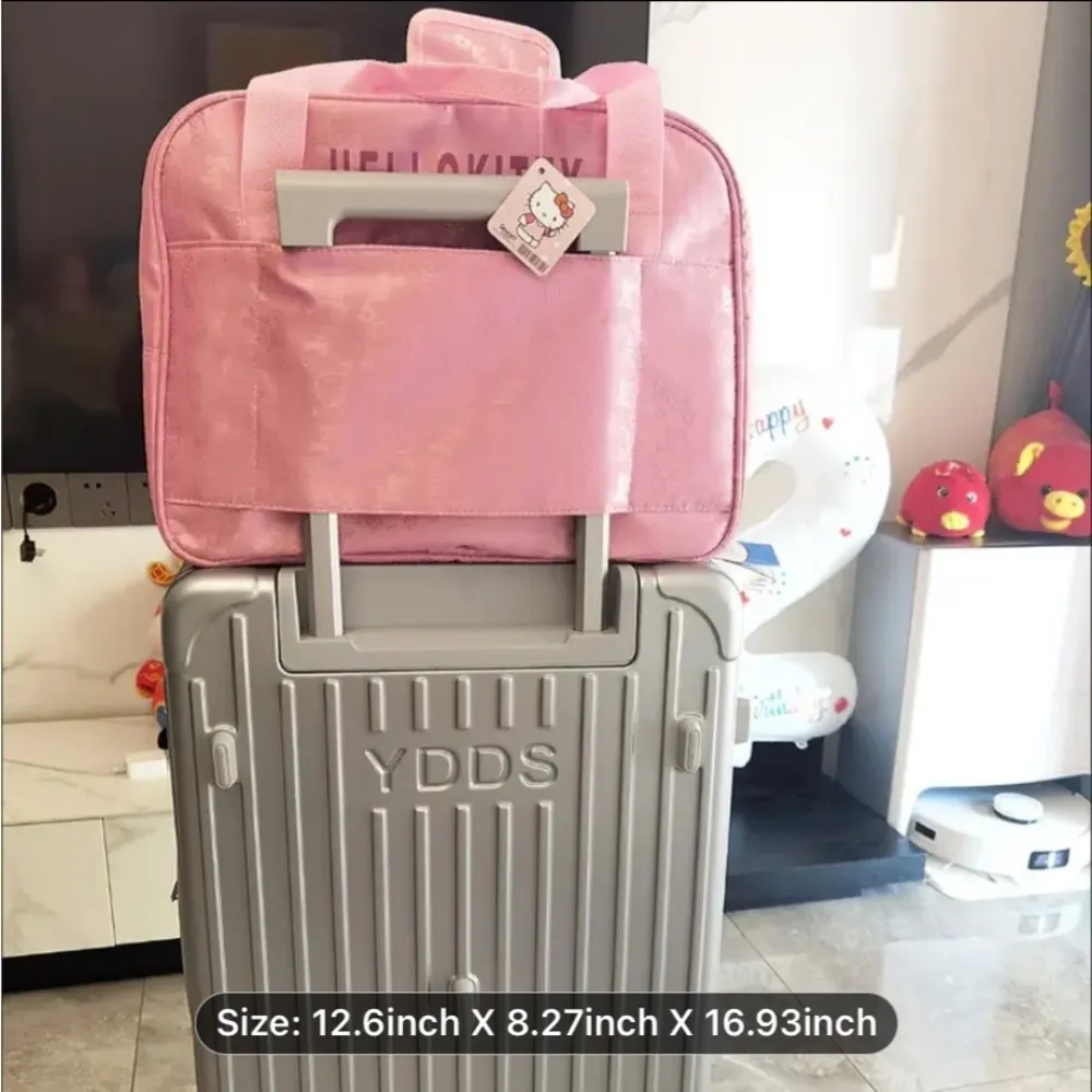 Hello Kitty Luggage Bag, Large Capacity Zipper Travel Bag, Women's Waterproof - Image 4