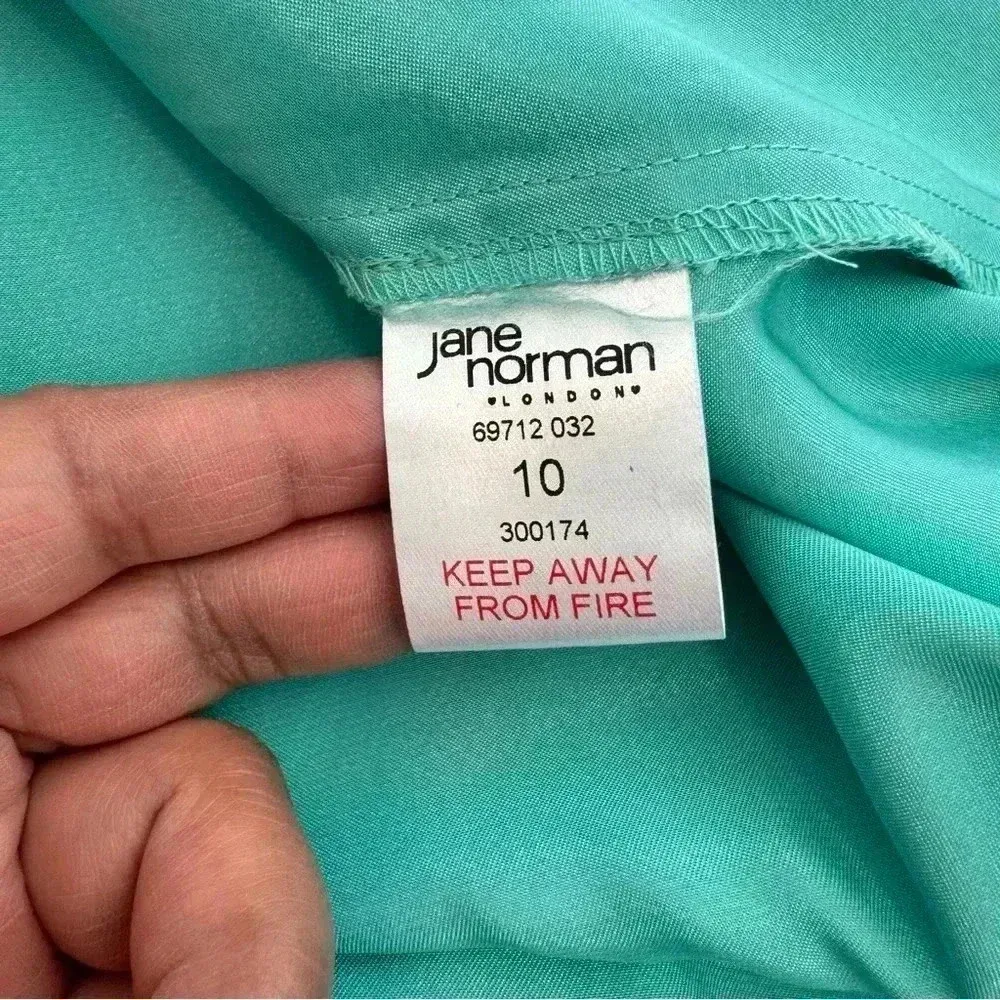 Jane Norman peach Strapless dress size Blue Size 10 - Image 9