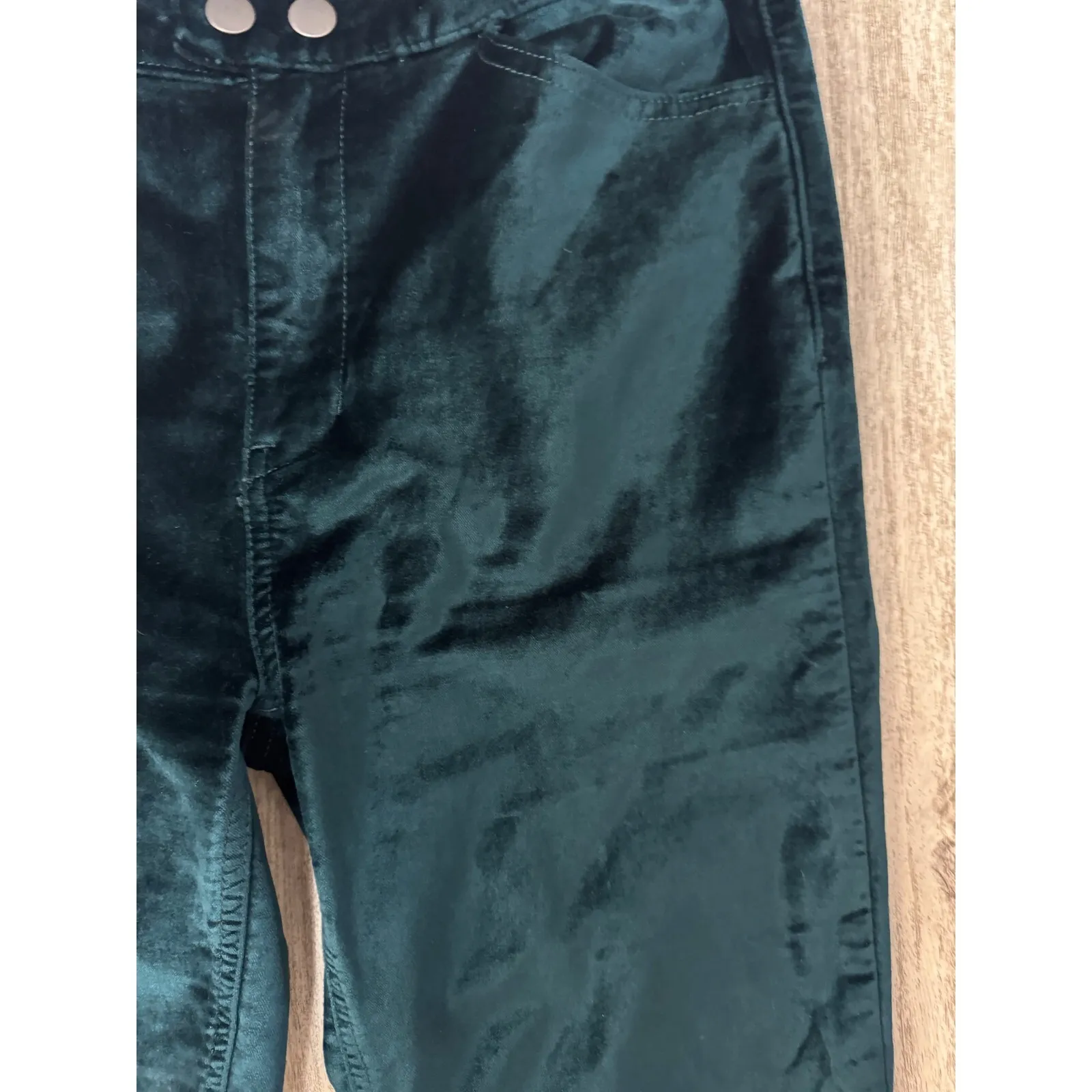 Free People We The Free Neptune Green Sweet Jane Skinny Jean Size‎ 28 - Image 5