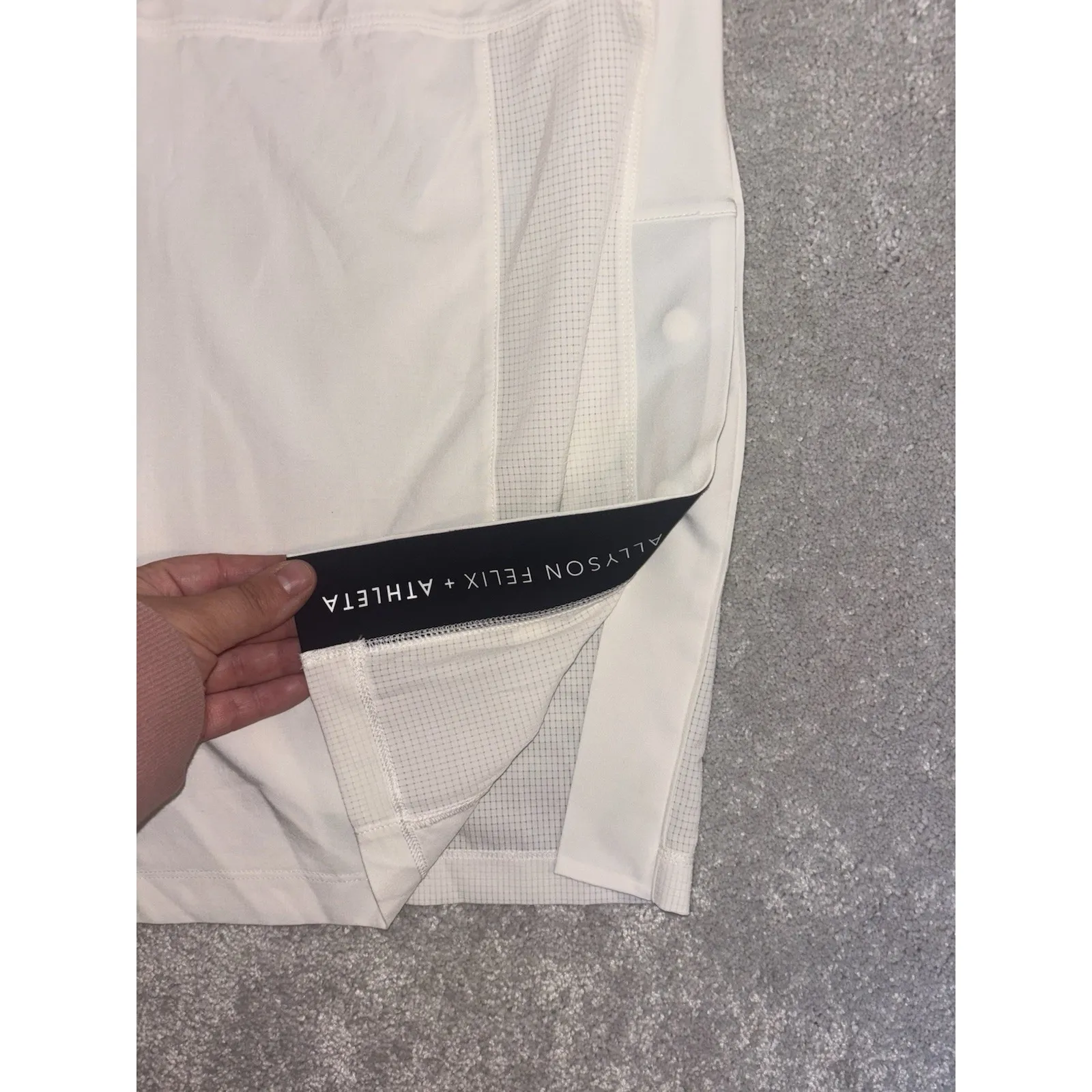 Athleta X Allyson‎ Felix Legend Track Pants Wide Leg Ivory Full Length Large NWT - Image 5