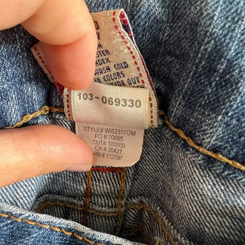 TRUE RELIGION Vintage Becky Bootcut Low Rise Blue Denim Jeans Womens 28 - Image 6