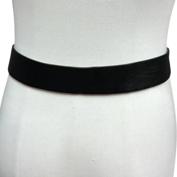 Women's Leather Black & Silver Double Heart Fashion Coquette Chic Belt One Size - Image 4