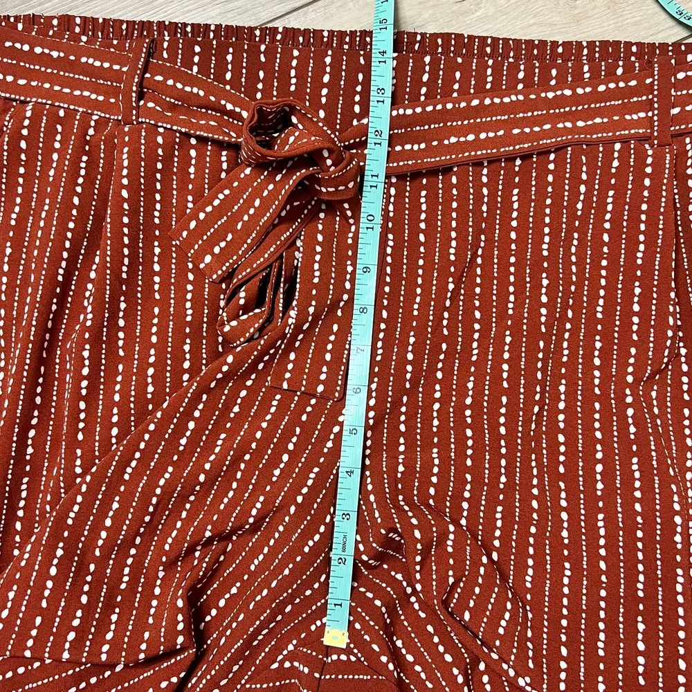 Torrid Pull On Taper Stretch Crepe Pants Burnt Orange Size 4X - Image 7
