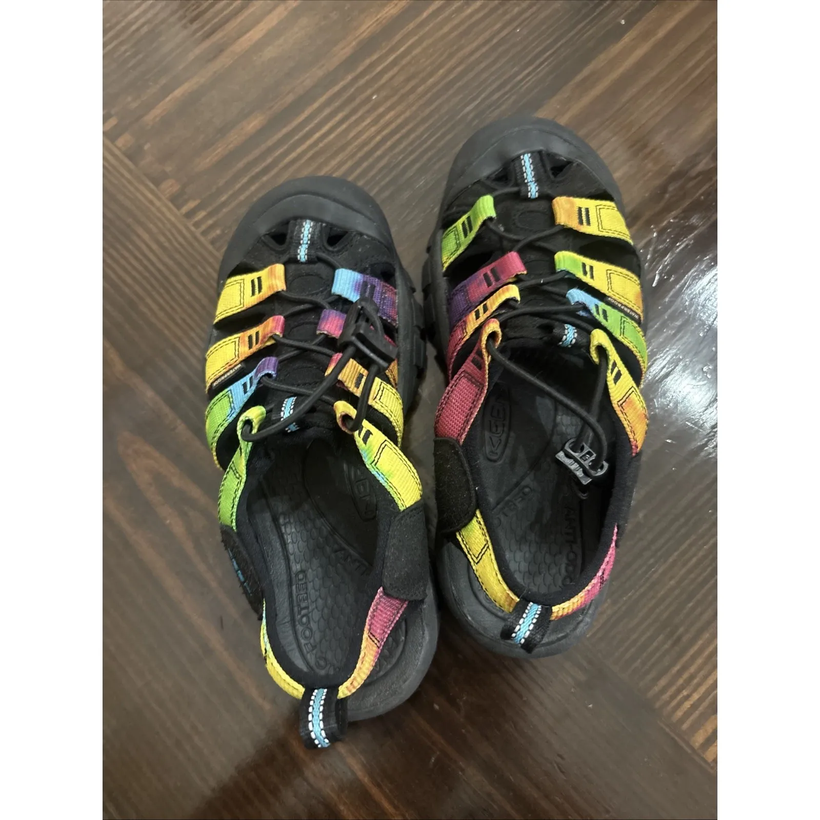 Keen Newport H2 Women's Sz 6 Sport Sandal Original Rainbow Tie Dye Multi Color - Image 6