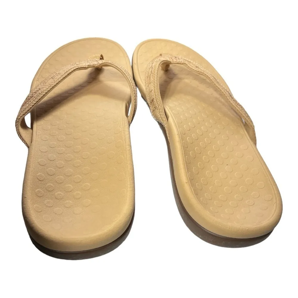 Vionic Tide II Flip Flops Bronze
Metallic Bamboo Sandals
Womens Size 10 - Image 5