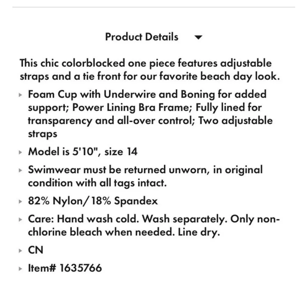 ELOQUII | NWT | Size 20W | Pink & White Colorblock Tie Front One-Piece Swimsuit - Image 4