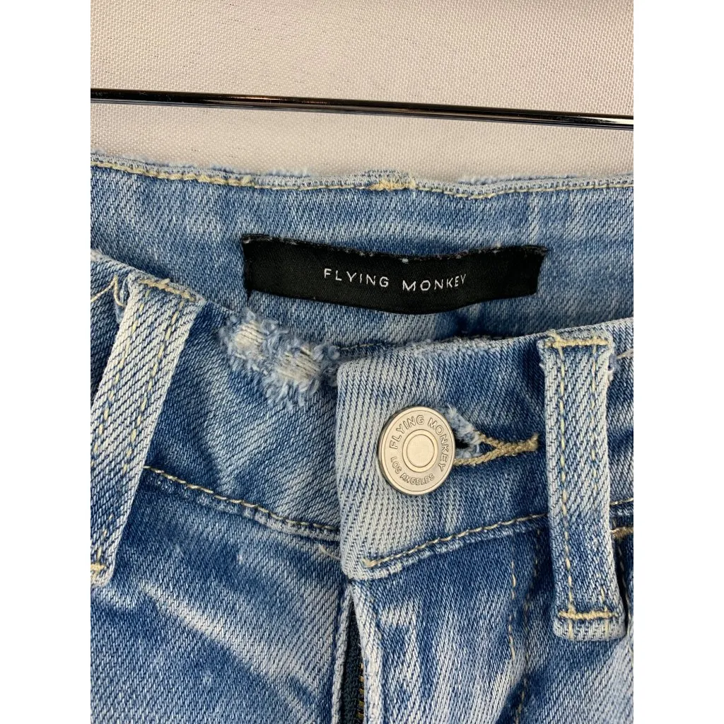 Women's Flying Monkey Blue Ripped Jeans Size 24 - Image 3