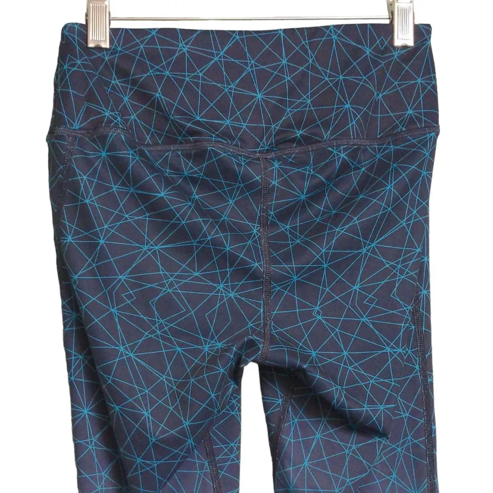 Boathouse Womens Leggings Navy Mid Rise Geometric Ombre Stretch Full Length S - Image 4