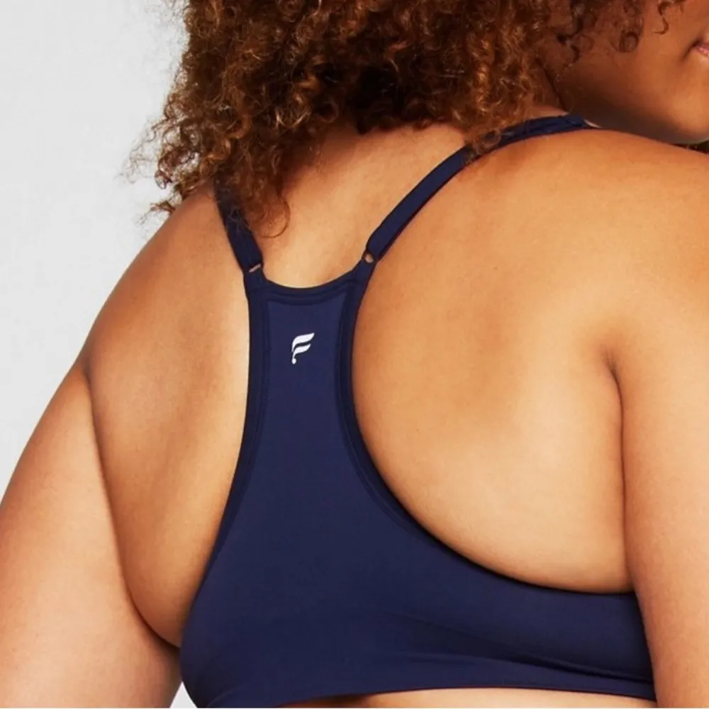 Navy Blue Fabletics Sports Bra - Image 3