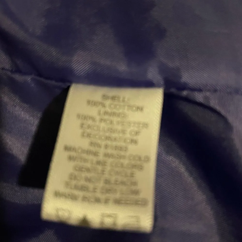 Womens Black velvet blazer with button closure & pockets, XL, 2010s, Denim & Co - Image 4