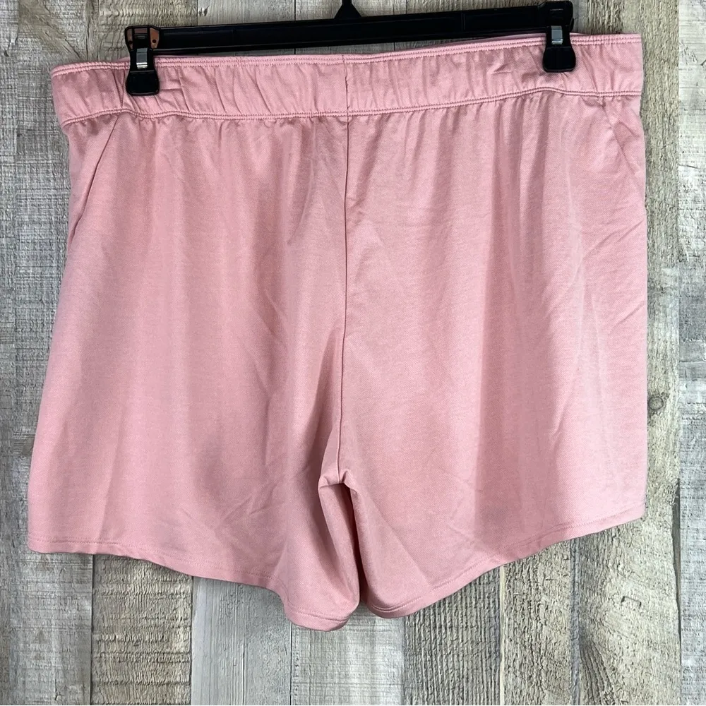 Nike Size XL Rose Color Stretch Drawstring Waistband Athletic Shorts - Image 2