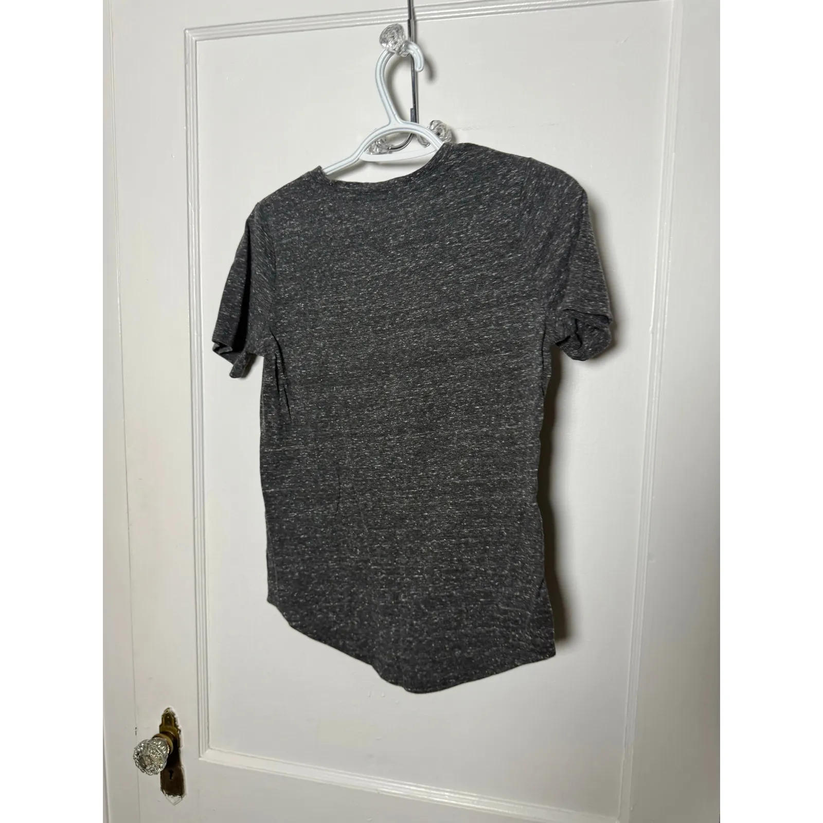 Disney Villains Dark Gray V-neck Graphic T-shirt Small Short Sleeve Boxy - Image 2