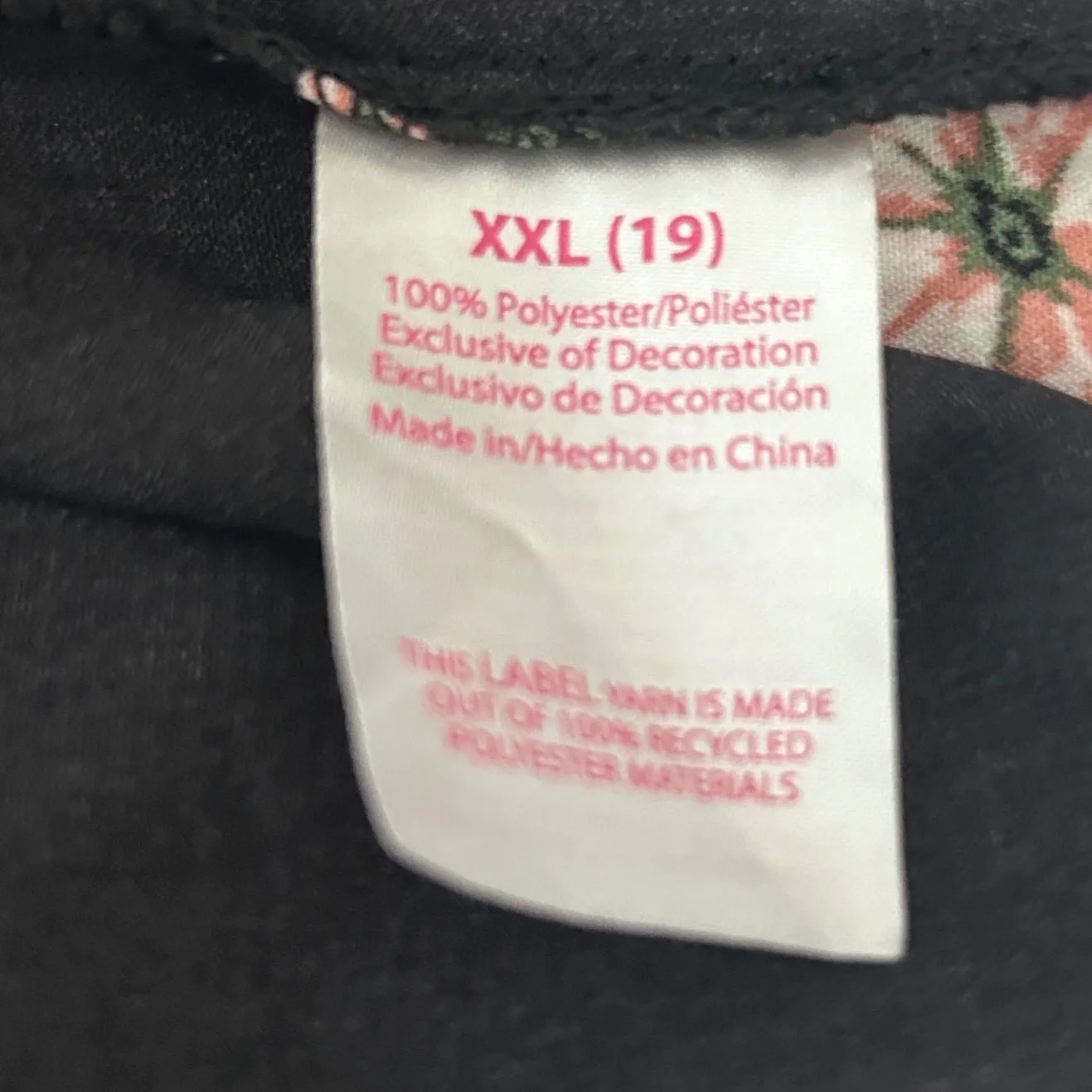 Y2K No Boundaries XXL Black Floral Crochet Lace Trim Boho Cottagecore Whimsigoth - Image 8