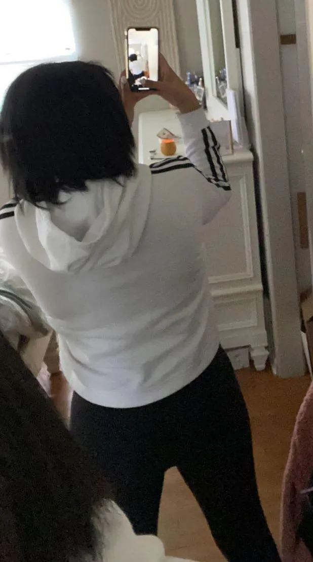 Adidas Cropped Hoodie - Image 4