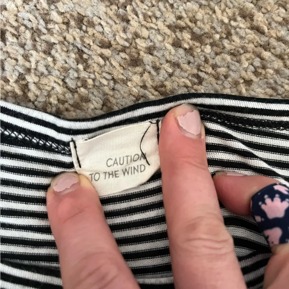 Caution to the wind striped top - Image 4